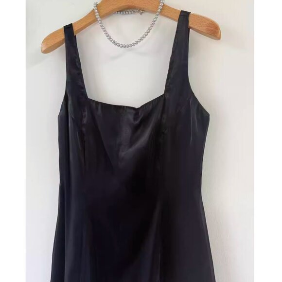 NWT STAUD Livingston Mini Dress Sz4 Navy Blue Cocktail Party Event - Picture 6 of 8